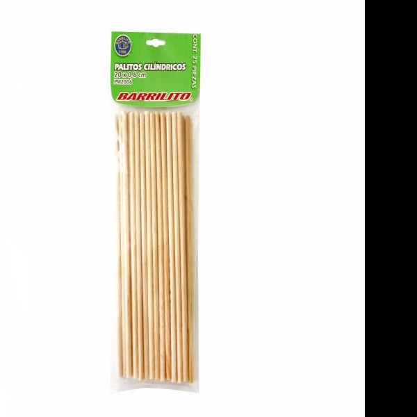 PALITOS CILIND. MAD. NAT. 0.6X200MM. PM2006 BOL.C252472